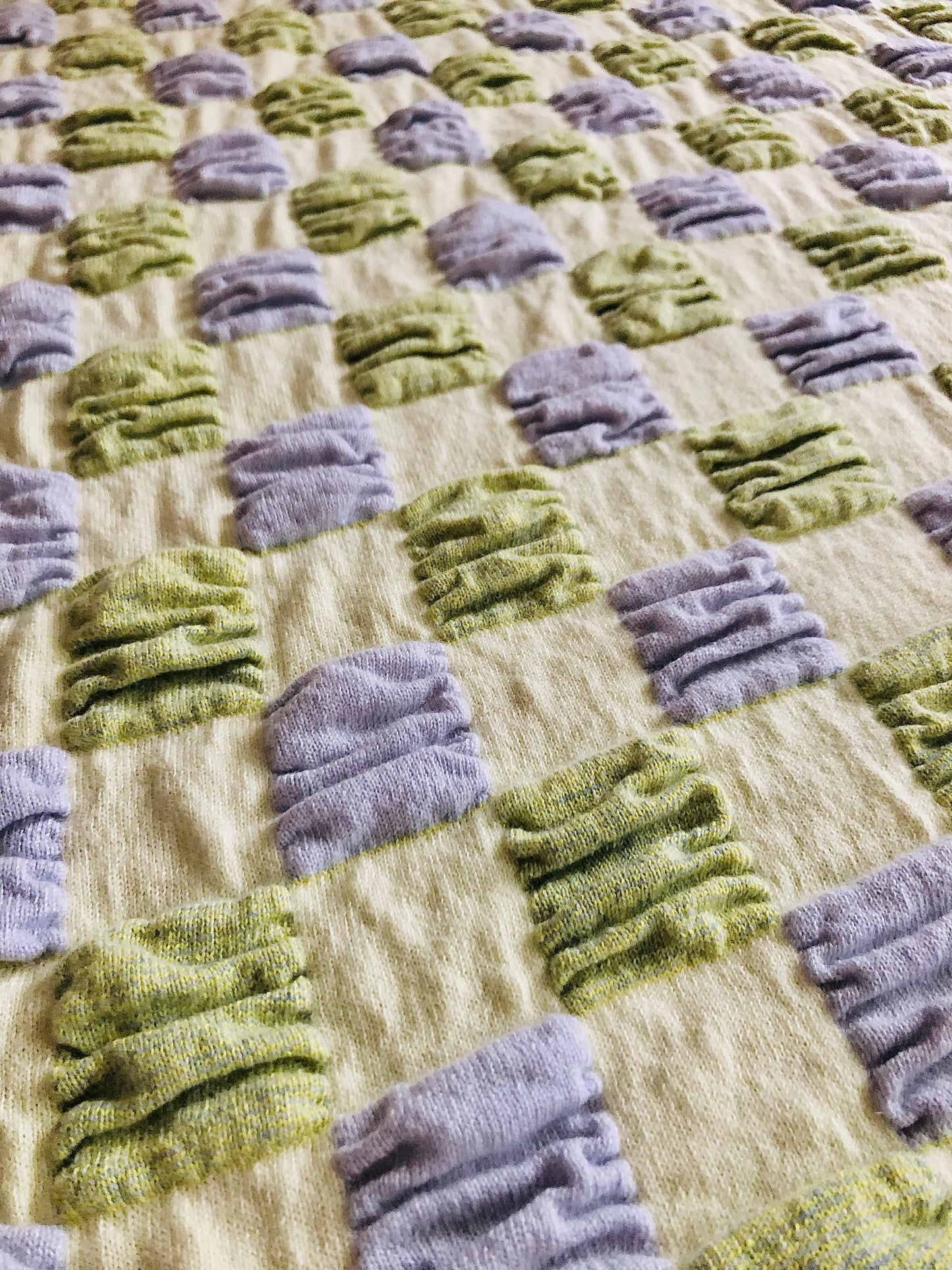 Luxurious Cashmere Pucker Up Textured Blanket