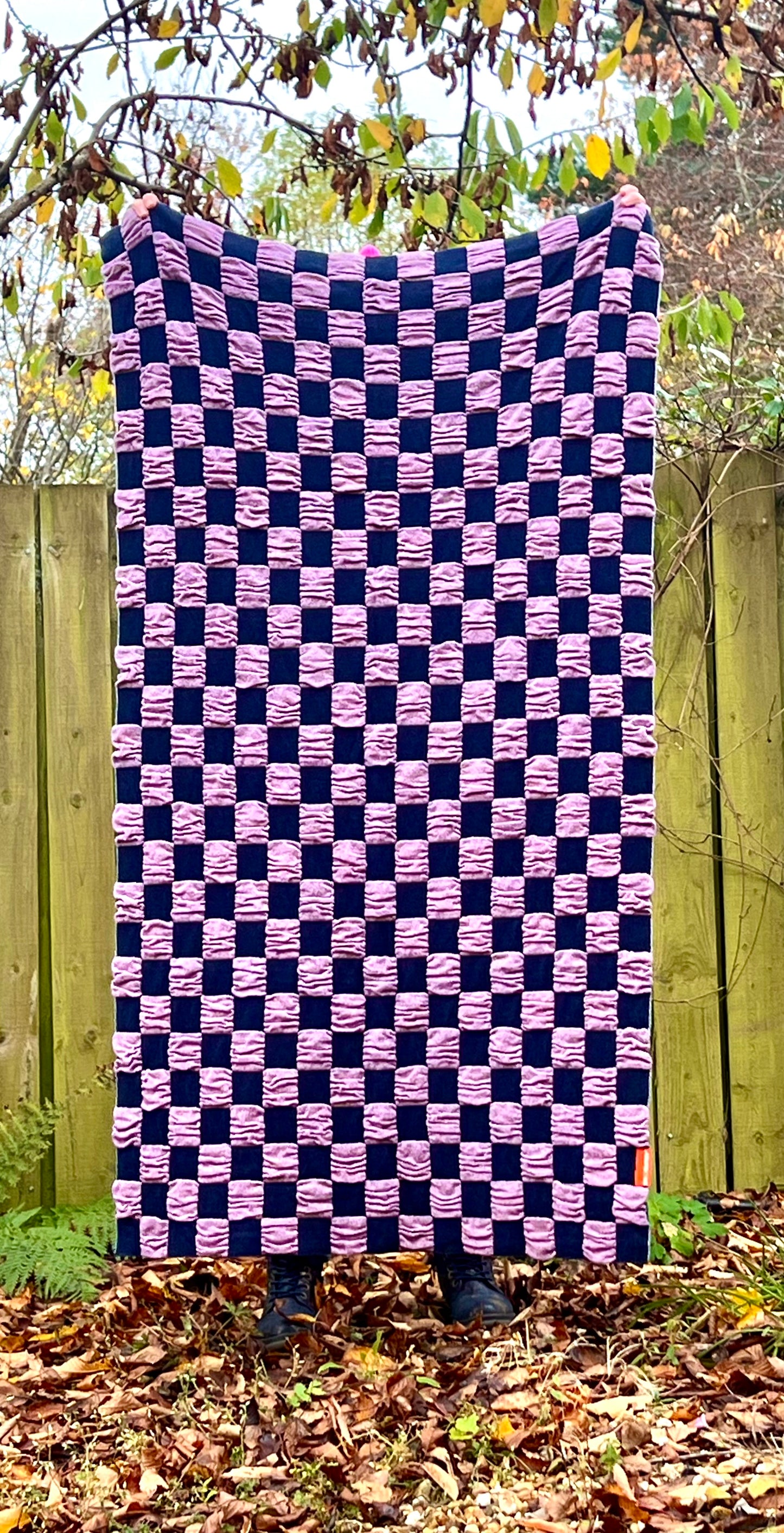 Luxurious Cashmere Pucker Up Textured Blanket