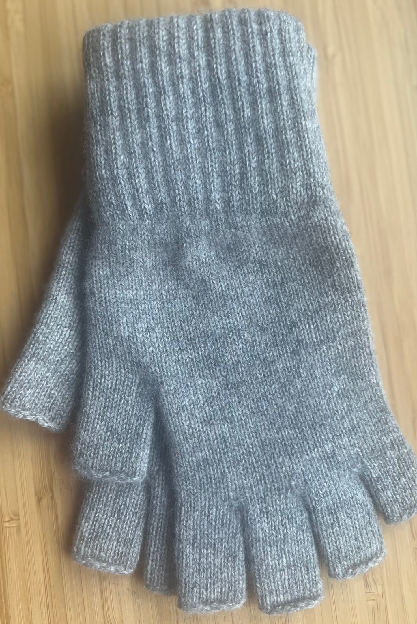 BLACK, RED AND GREY SHADES of Moncur Cashmere Fingerless Gloves. Luxury Colourful Cashmere in Rainbow shades. Made in Scotland.
