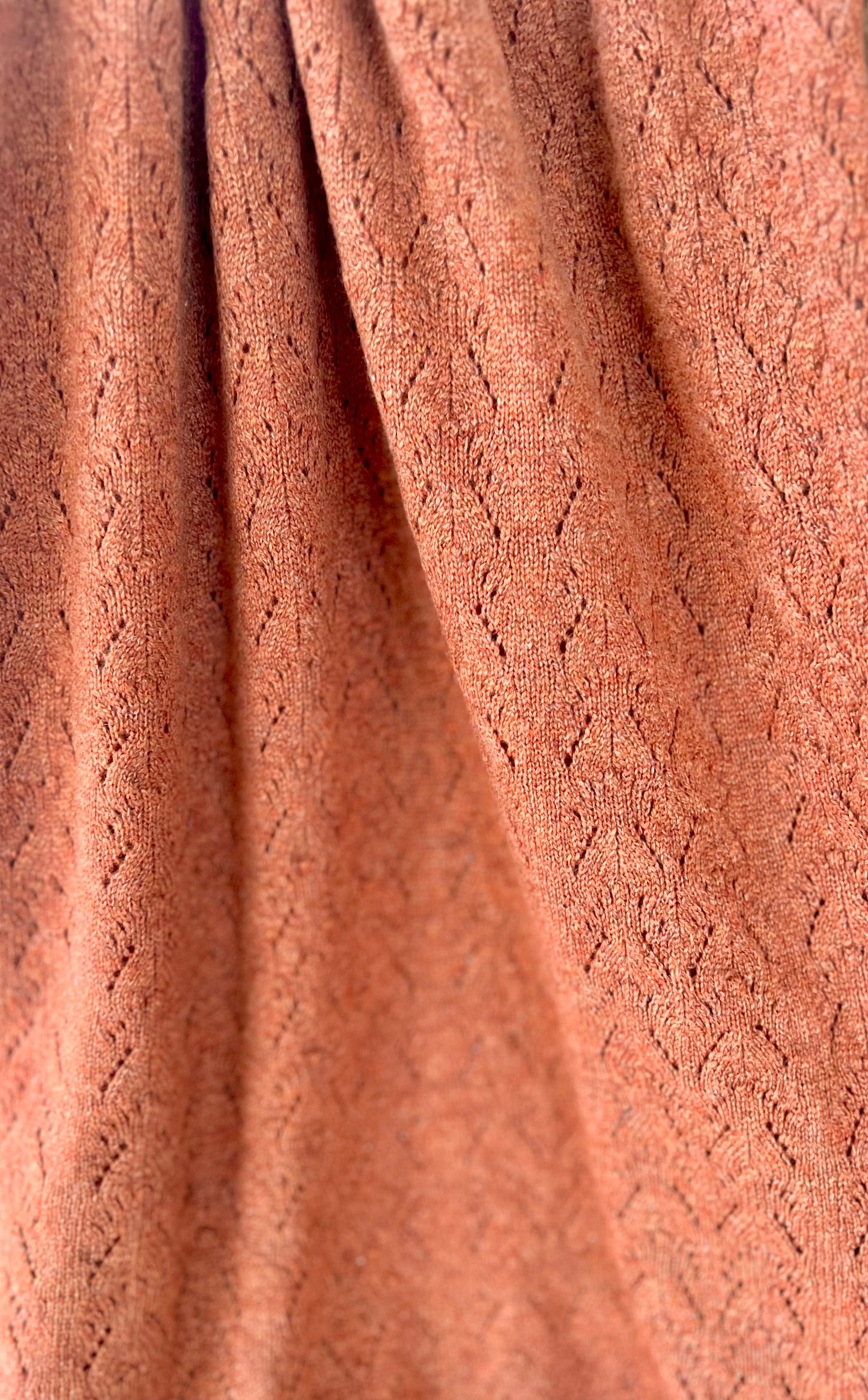Moncur Knitwear COUNTRY CHIC Lightweight Cashmere Lacey Wrap