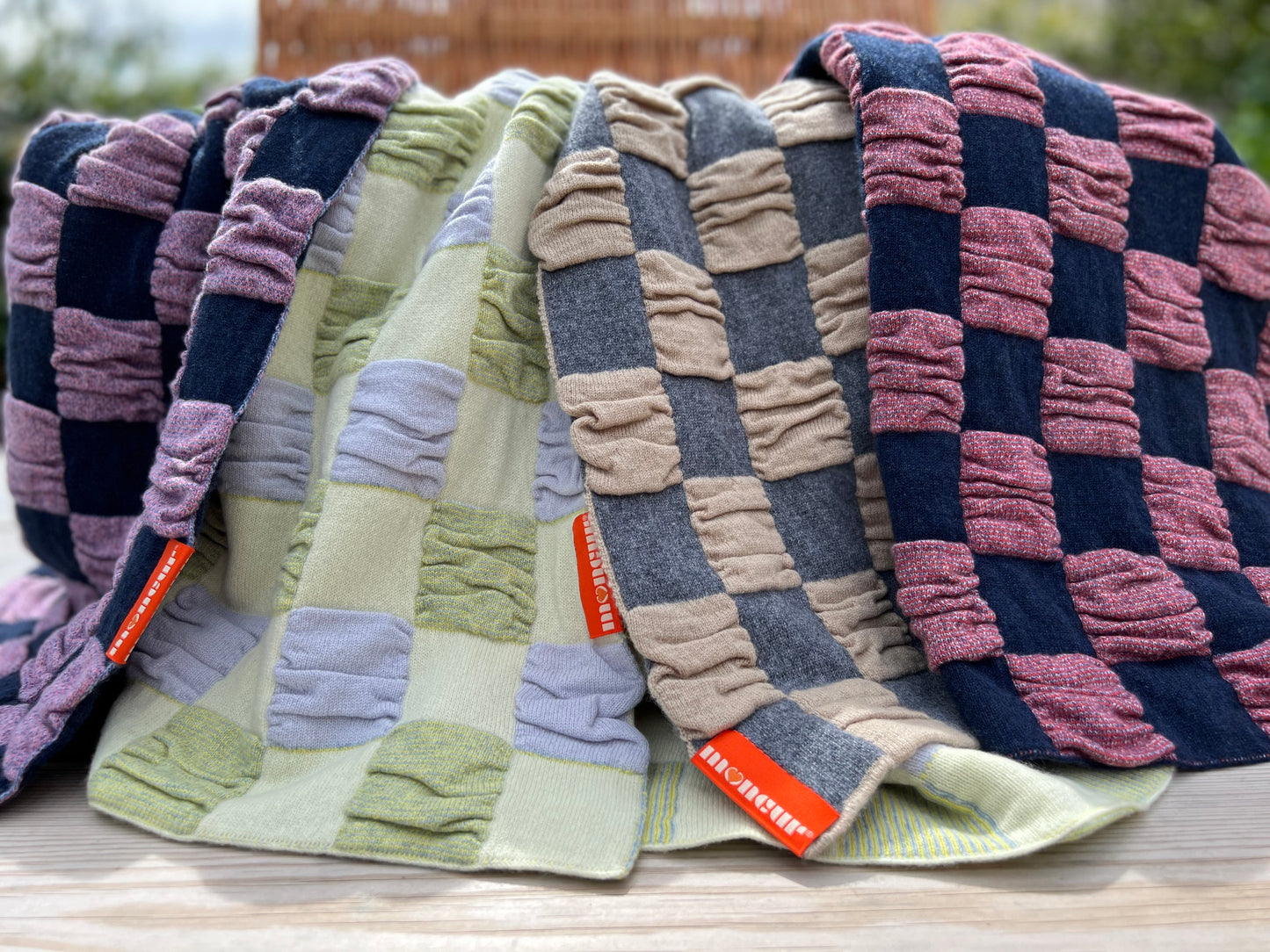 Luxurious Cashmere Pucker Up Textured Blanket