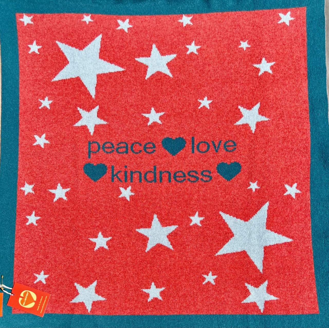 Moncur Knitwear Scottish 'Wee Star' beautifully soft and contemporary Lambswool Baby Blanket. Made in Scotland