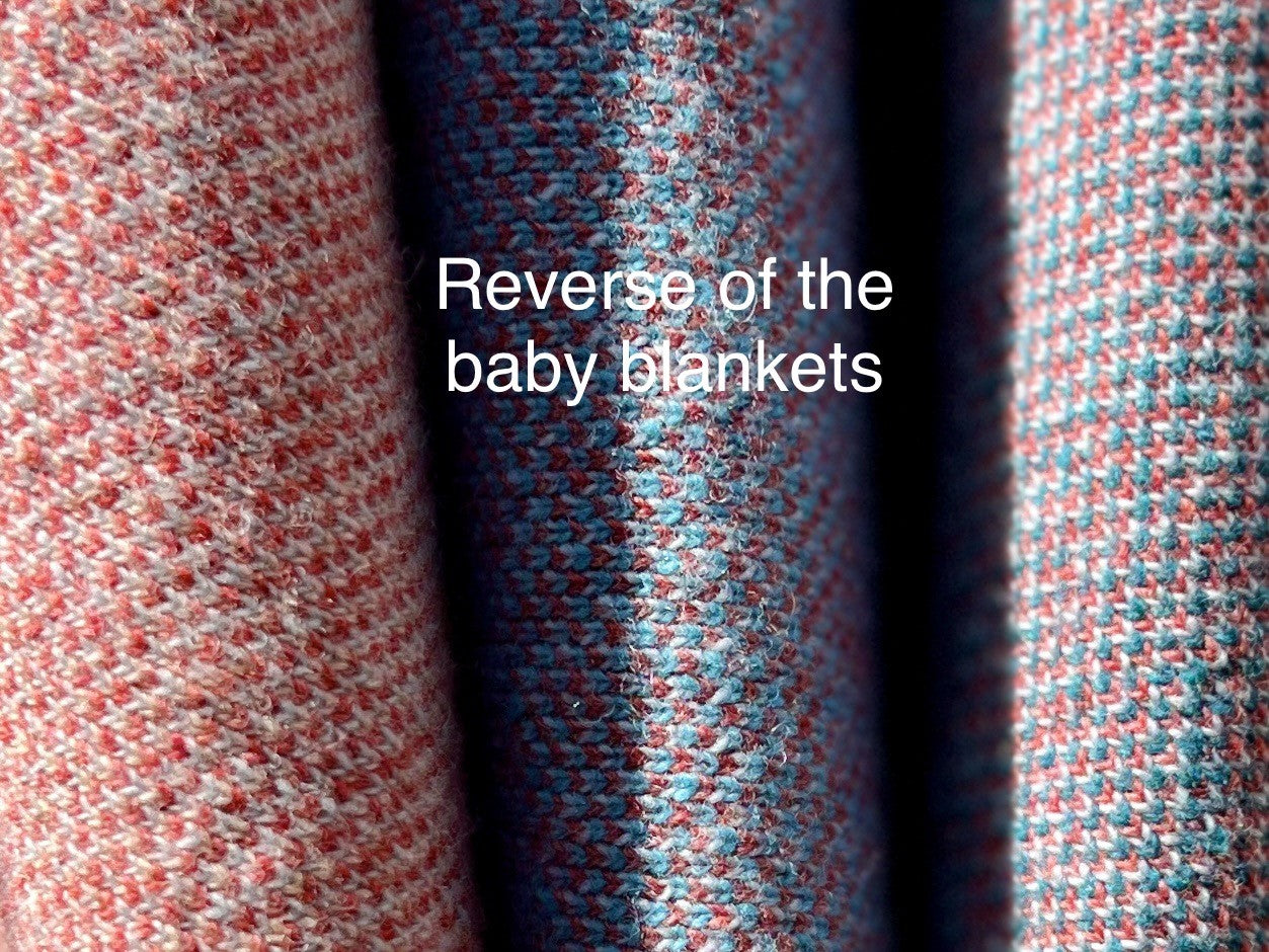 Moncur Knitwear Scottish 'Wee Star' beautifully soft and contemporary Lambswool Baby Blanket. Made in Scotland